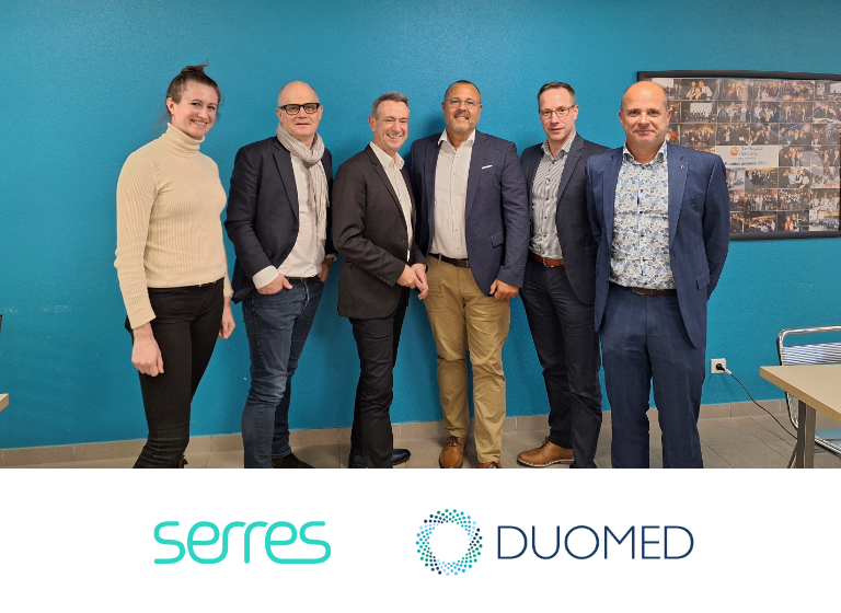 Duomed France team and Serres representatives.